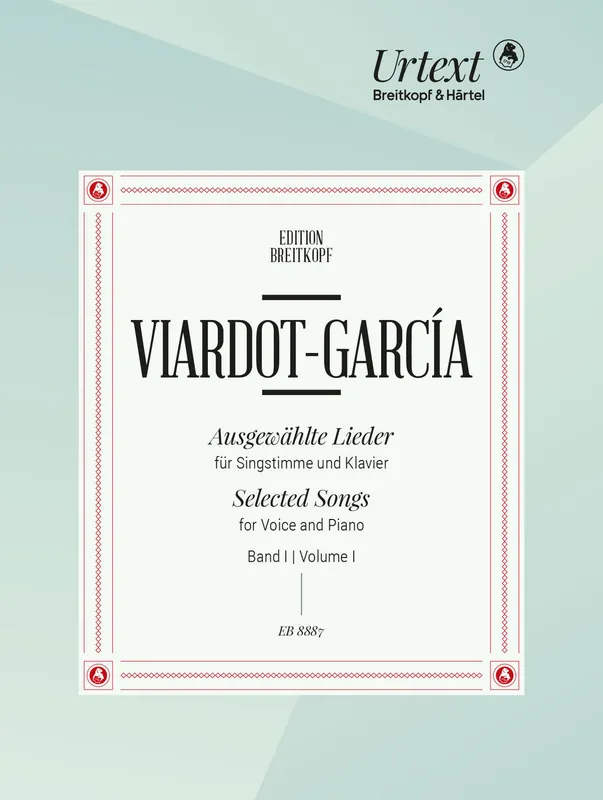 Viardot-García Selected Songs Vol. 1 (German / Russian / Italian) Direct From Factory