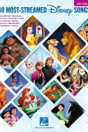 40 Most-Streamed Disney Songs Easy Piano Markdown