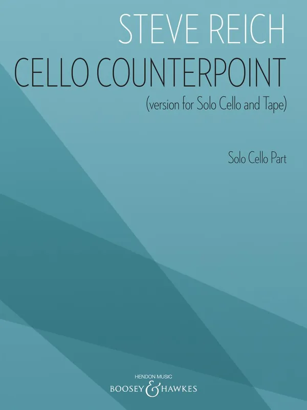 In Demand Reich Cello Counterpoint (Version for Solo Cello and Tape) Solo Cello Part