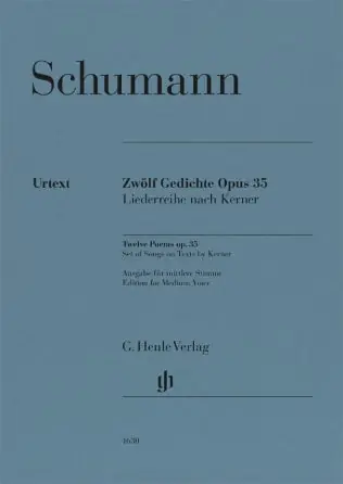 Bulk Order Schumann: Twelve Poems Op. 35, Set of Songs on Texts by Kerner (Medium)