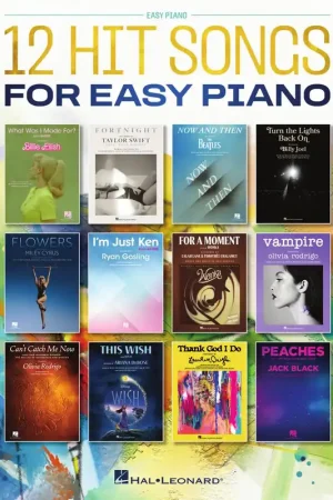 12 Hit Songs for Easy Piano In Demand