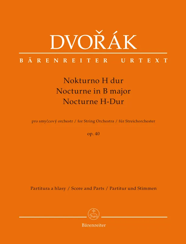 Factory Price Dvorak Nocturne for String Orchestra op. 40 Score & Parts