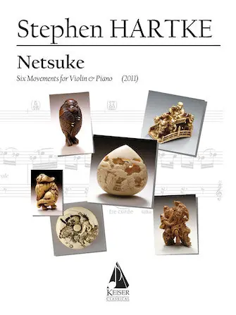Free Shipping Hartke Netsuke Six Movements for Violin and Piano