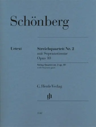 Schoenberg String Quartet No 2 Op 10 with Soprano part Markdown