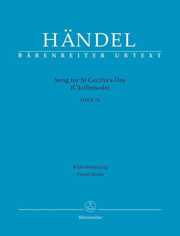 Handel Song for St Cecilia's Day HWV 76 Affordable