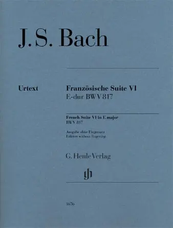 Bach French Suite VIw/o fingering Flash Sale