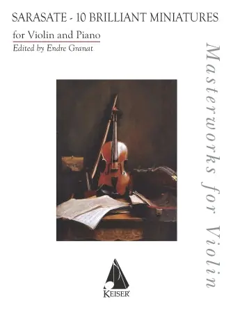 Sarasate 10 Brilliant Miniatures for Violin and Piano Genuine