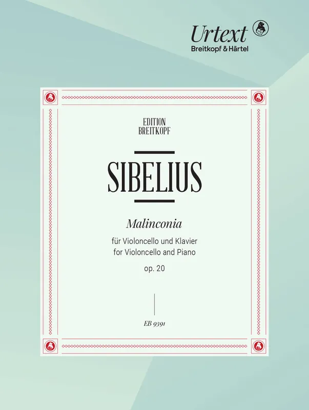 Big Sale Sibelius Malinconia Op. 20 for Cello and Piano