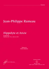 Fan Favorite Rameau Hippolyte et Aricie Symphonies - Full Score