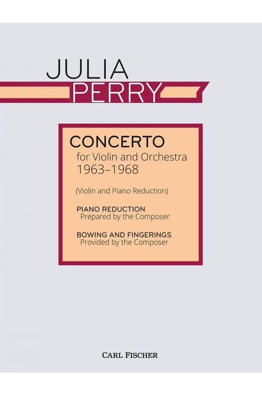 Perry Concerto for Violin and Orchestra (1963-1968) Markdown