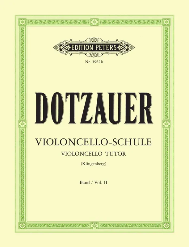 Must Have Dotzauer Violoncello Tutor Vol. 2