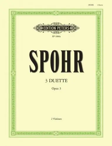 Spohr 3 Duets Op. 3 Mega Sale