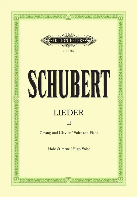 Mega Sale Schubert Songs Vol. 2: 75 Songs High Voice
