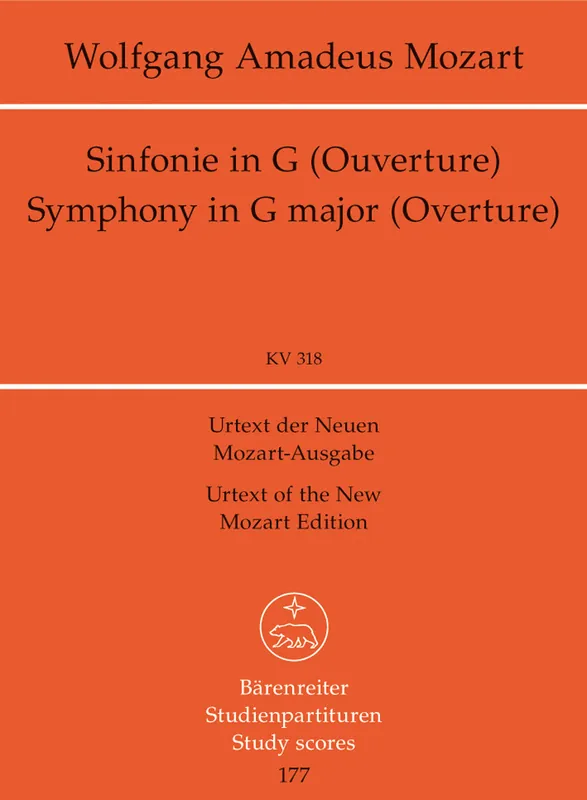 Buy Online Mozart Symphony No. 32 G major K. 318 -Overture-