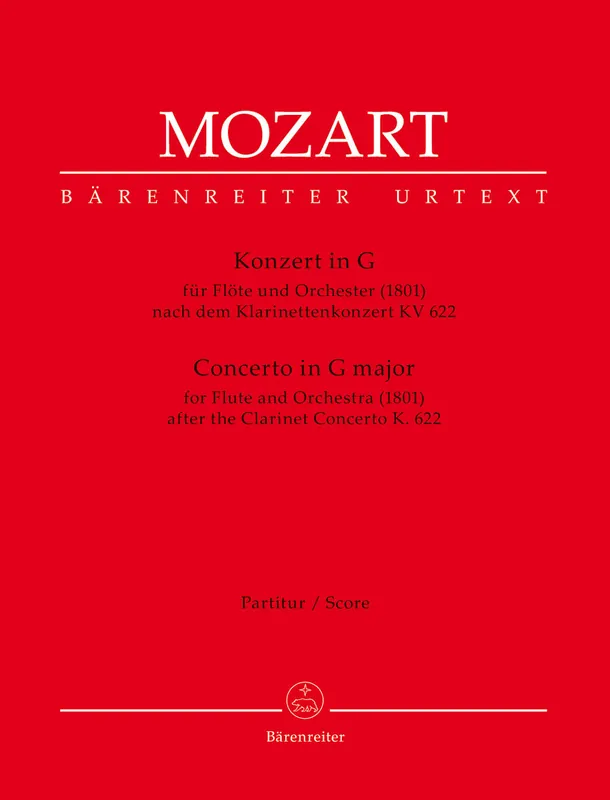 Mozart Concerto for Flute and Orchestra G major (1801) -In an arrangement by A. E. Müller after the Clarinet Concerto K. 622- Budget
