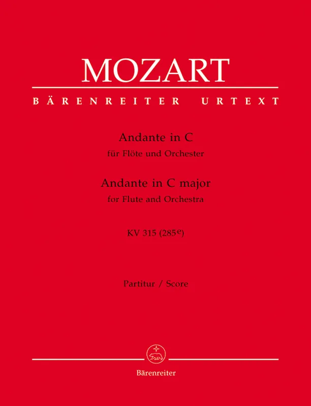 Mozart Andante for Flute and Orchestra C major K. 315 (285e) New Release