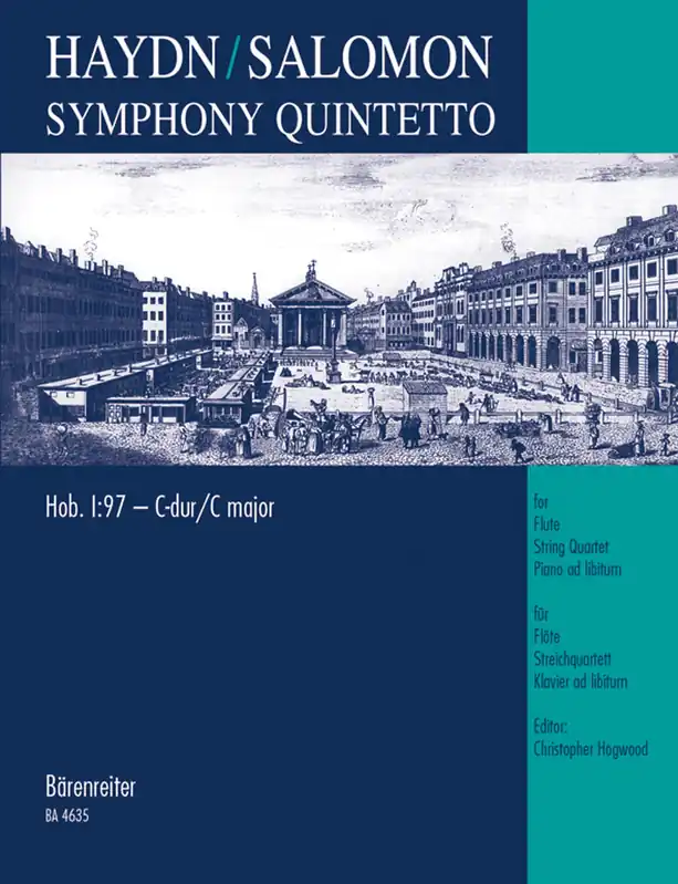 Haydn Symphony No 97 Arranged for Flute, String Quartet and Piano ad lib Clearance