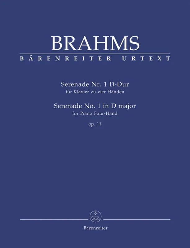 Brahms Serenade für Klavier zu vier Händen Nr. 1 D-Dur op. 11 New Arrival