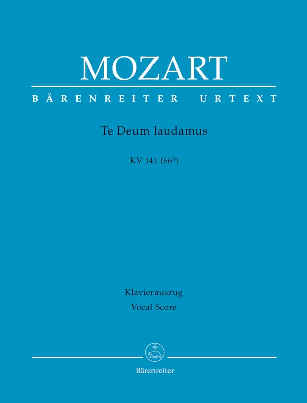 Seasonal Sale Mozart Te Deum laudamus K. 141 (66b)