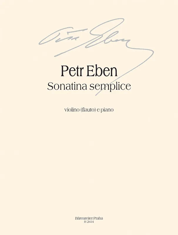 Best Seller Eben Sonatina semplice -for flute (or violin) and piano