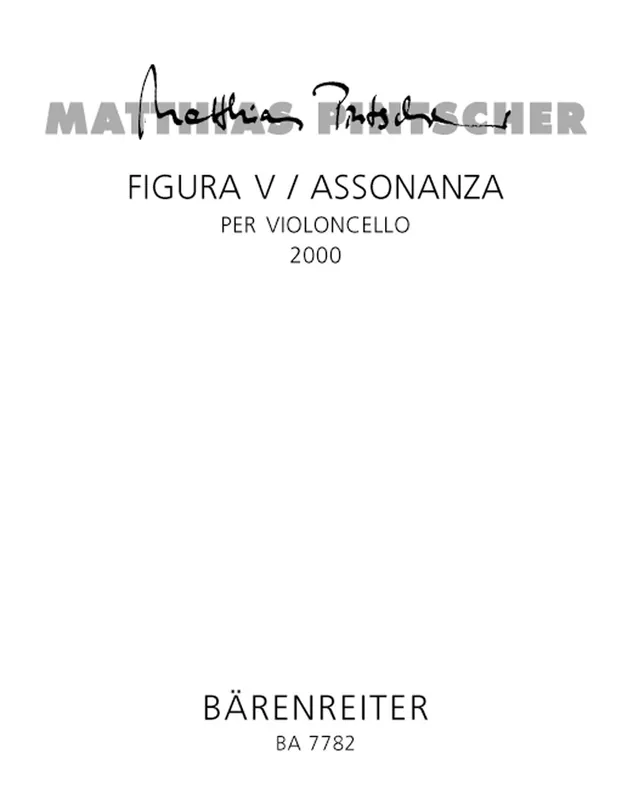 Pintscher Figura V / Assonanza per Violoncello (2000) Reduced Price