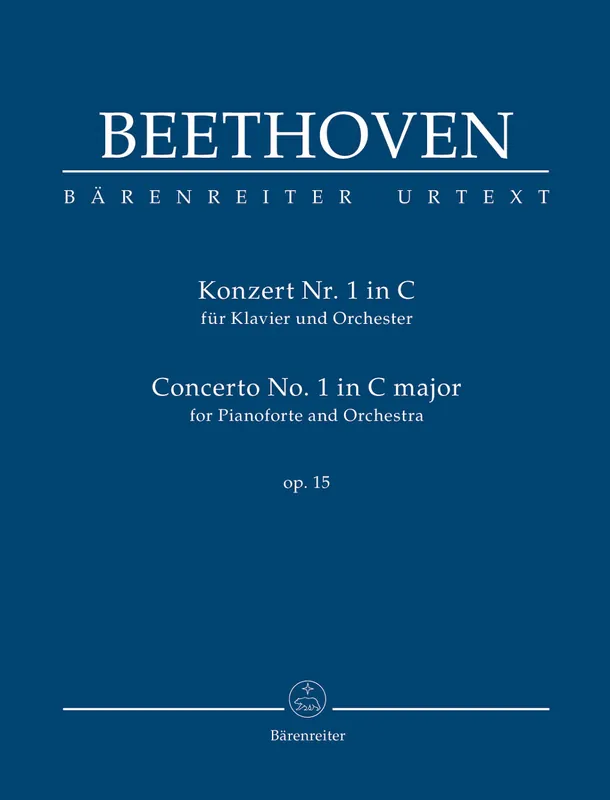 Beethoven Concerto for Pianoforte and Orchestra Nr. 1 C major op. 15 Study Score Genuine