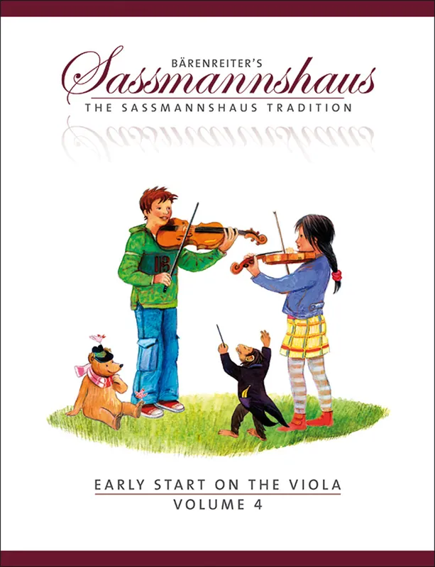 Best Choice Sassmannshaus Early Start on the Viola, Volume 4 -A viola method for children-