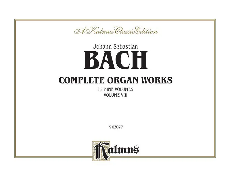 Warranty Included Bach Complete Organ Works, Volume VIII