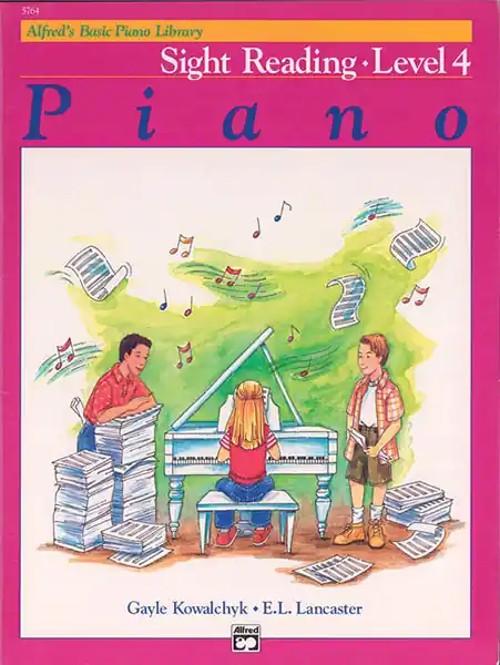 Alfred's Basic Piano Library: Sight Reading Book 4 Money Back Guarantee