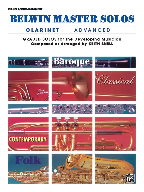 Belwin Master Solos, Volume 1 - Advanced (Piano Accompaniment only) High Quality