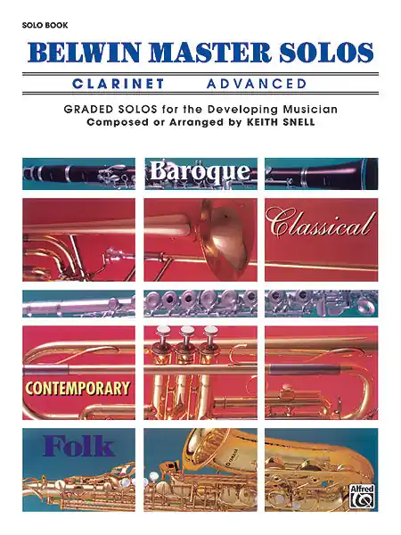 Belwin Master Solos, Volume 1 - Advanced (Clarinet solo part) Limited Edition