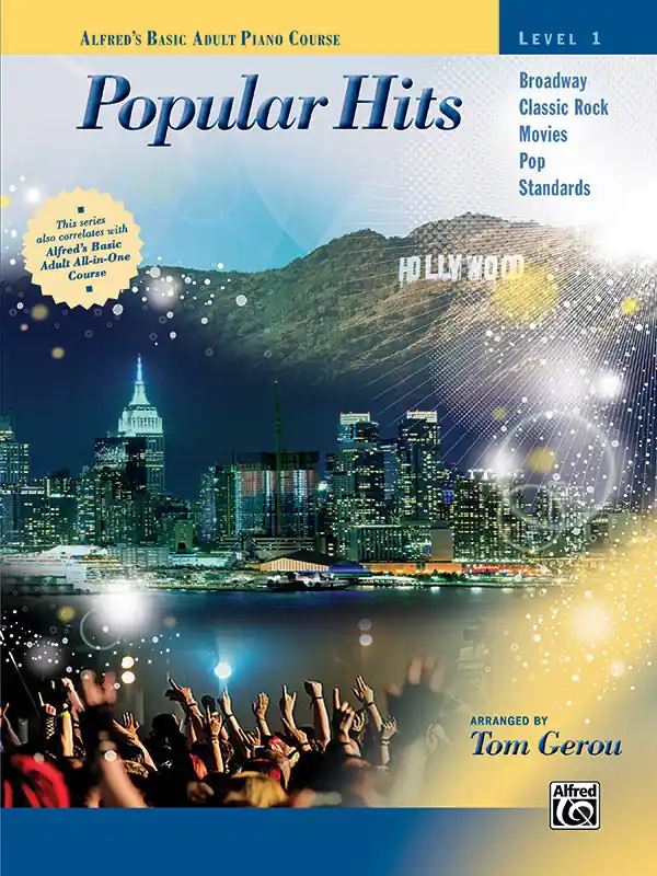 Alfred's Basic Adult Piano Course: Popular Hits, Level 1 Final Sale