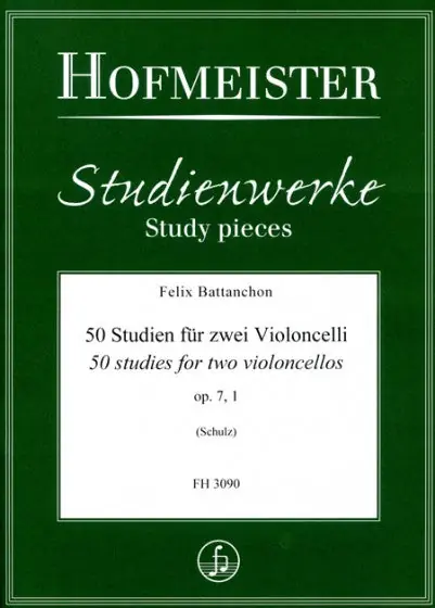 Get Yours Battanchon 50 Studiesfor 2 Cellos Volume 1