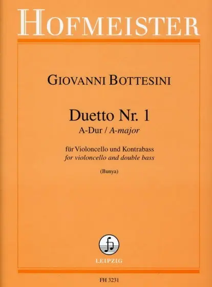 Bottesini Duetto Nr. 1 in A maj Direct From Manufacturer
