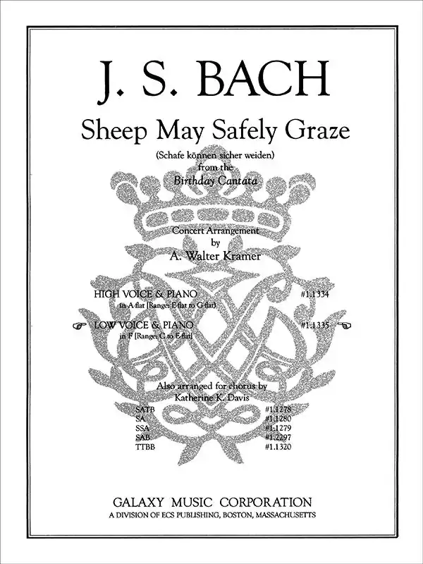 Bach Sheep May Safely Graze (Low Voice) Limited Offer