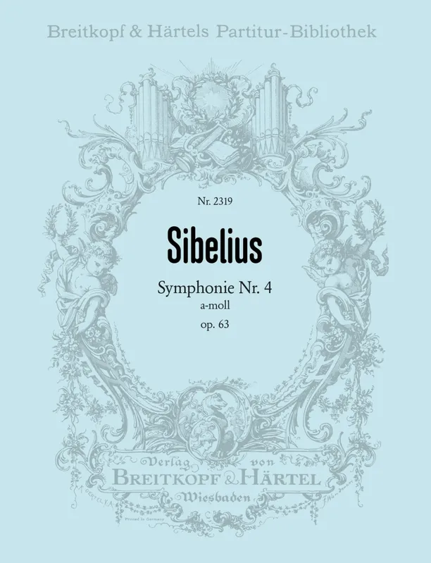 Sibelius Symphony No 4 A minor op 63 Full Score New Arrival
