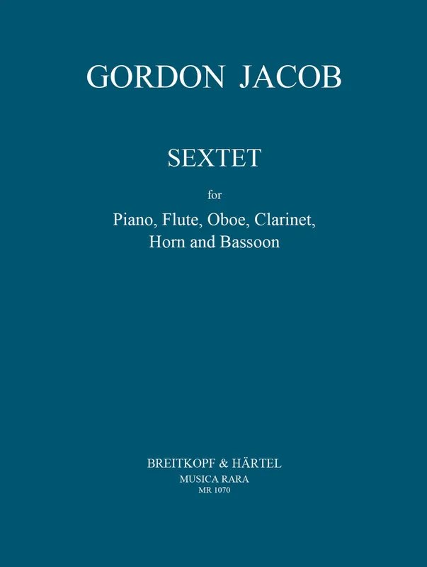 Buy Direct Jacob Sextet for Piano, Flute, Oboe, Clarinet, Horn & Bassoon