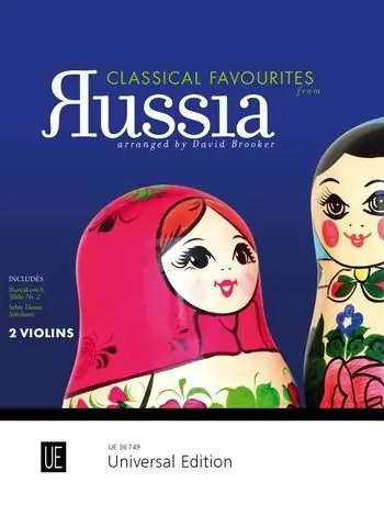Classical Favourites from Russia for 2 violins Best Seller