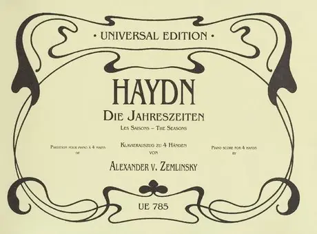 Handmade Haydn the Seasons for piano 4 hands Hob. XXI:3