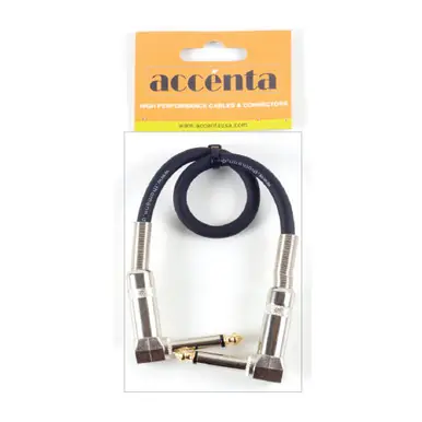 Accenta ACC-571 1/4" Right Angle -- 1/4" Patch Cable - 12" Save Now