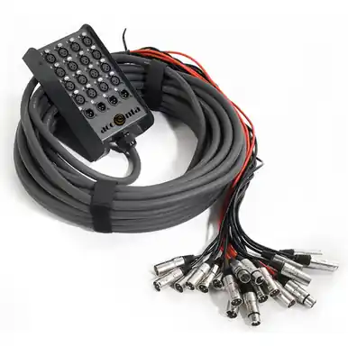 Modern Accenta ACC-4161 16-In / 4-Out XLR Stage Box – 100 ft Cable
