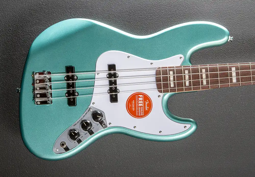Weekend Sale Affinity Series Active Jazz Bass - Mystic Seafoam Green w/Indian Laure– Dave's Guitar Shop