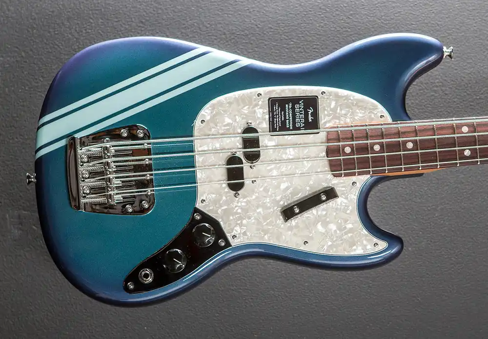 Warranty Included Vintera II 70's Competition Mustang Bass - Competition Burgundy– Dave's Guitar Shop
