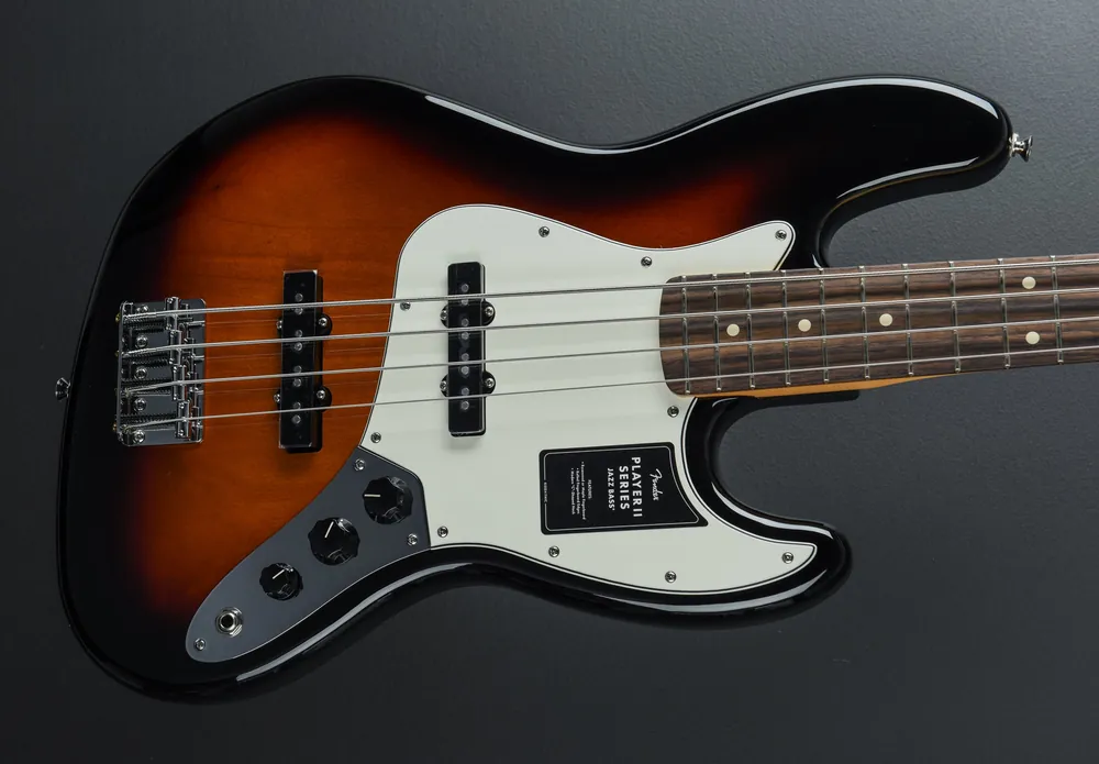 Worldwide Shipping Player II Jazz Bass - 3 Color Sunburst w/Rosewood– Dave's Guitar Shop