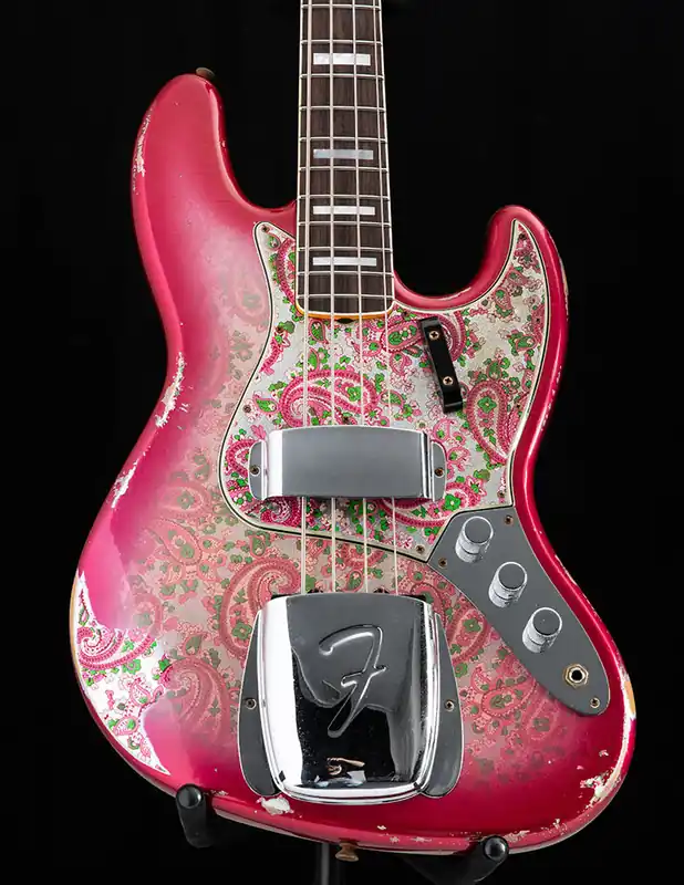 Fender Custom Shop Heavy Relic Jazz Bass Pink Paisley Limited Express Delivery