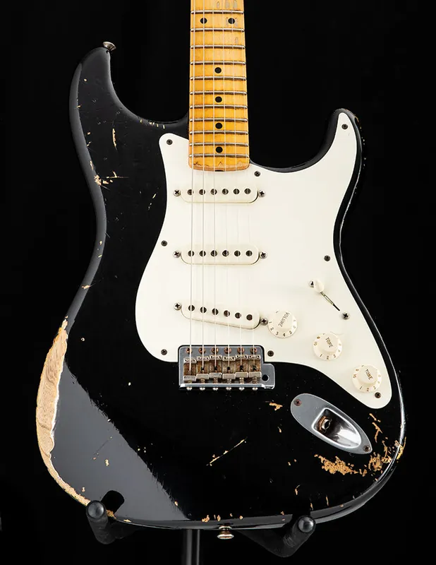 Exclusive Used Fender Custom Shop 1957 Reissue Stratocaster Black Relic