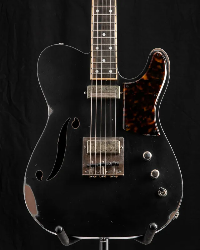 Used Mule Resophonic Mulecaster Aged Black Genuine