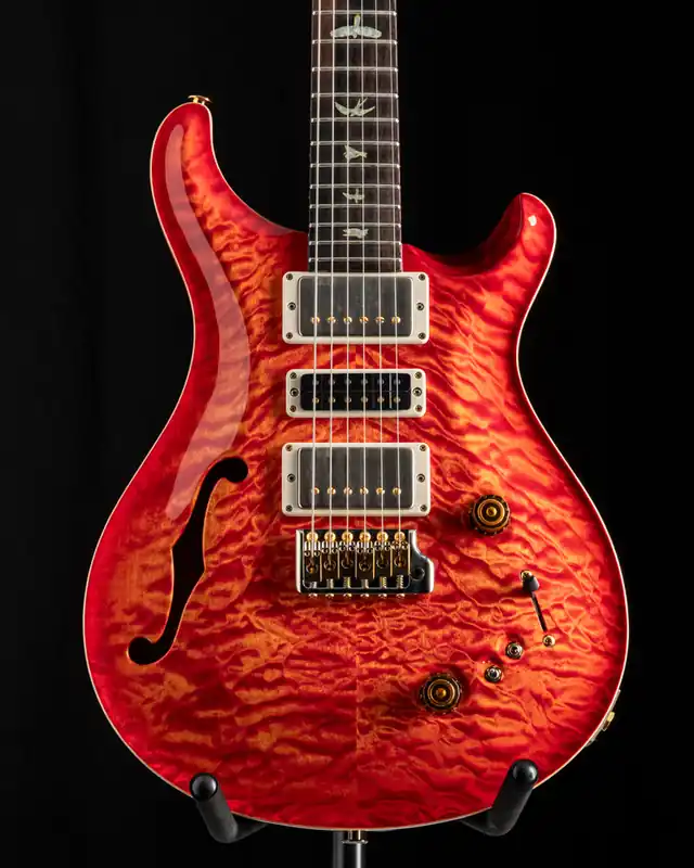 Limited Time Used Paul Reed Smith Wood Library Special Semi-Hollow Blood Orange