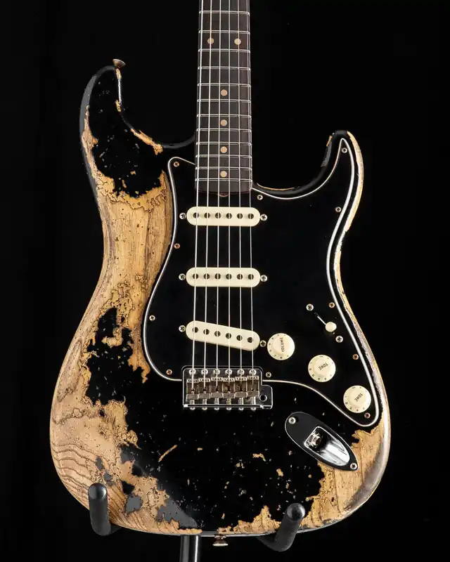 New Arrival Used Fender Custom Shop Poblano Stratocaster Super Heavy Relic Aged Bl