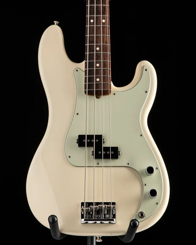 Used Fender American Professional Precision Bass Olympic White Free Returns